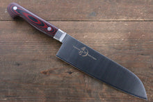 Sakai Takayuki Grand Chef Grand Chef Swedish Steel Santoku 180mm Brown Micarta Handle - Japanny - Best Japanese Knife