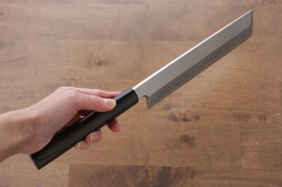 Jikko Silver Steel No.3 Usuba Japanese Knife 210mm Shitan Handle - Japanny - Best Japanese Knife