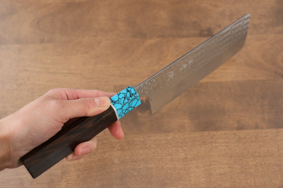 Yu Kurosaki Senko R2/SG2 Hammered Nakiri  165mm Wenge Handle - Japanny - Best Japanese Knife