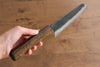 Kyohei  Shindo Blue Steel Black Finished Bunka  165mm Live oak Lacquered Handle - Japanny - Best Japanese Knife