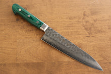  Sakai Takayuki VG10 17 Layer Damascus Gyuto 180mm Green Pakka wood Handle - Japanny - Best Japanese Knife