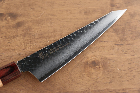 Sakai Takayuki VG10 33 Layer Damascus Sabaki 180mm Keyaki (Japanese Elm) Handle - Japanny - Best Japanese Knife
