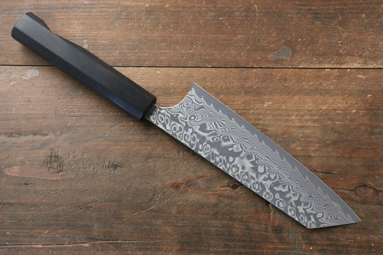Yoshimi Kato SG2 Damascus Bunka 165mm with Black Persimmon Handle A - Japanny - Best Japanese Knife