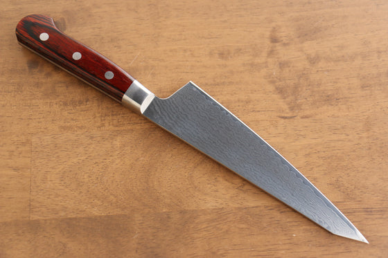Sakai Takayuki VG10 33 Layer Damascus Sabaki 180mm Mahogany Pakka wood Handle - Japanny - Best Japanese Knife