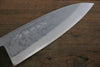 Hideo Kitaoka White Steel No.2 Damascus Deba 165mm Shitan Handle - Japanny - Best Japanese Knife