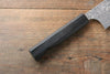 Yoshimi Kato R2/SG2 Damascus Bunka 165mm with Black Persimmon Handle A - Japanny - Best Japanese Knife