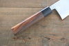 Hideo Kitaoka White Steel No.2 Damascus Deba 180mm Shitan Handle - Japanny - Best Japanese Knife