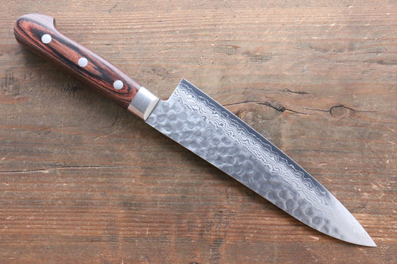 Seisuke VG10 17 Layer Damascus Gyuto  180mm Mahogany Handle - Japanny - Best Japanese Knife