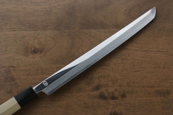 Choyo Silver Steel No.3 Mirrored Finish Sakimaru Takohiki  270mm Magnolia Handle - Japanny - Best Japanese Knife