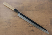  Choyo Silver Steel No.3 Mirrored Finish Kengata Yanagiba  300mm Magnolia Handle - Japanny - Best Japanese Knife