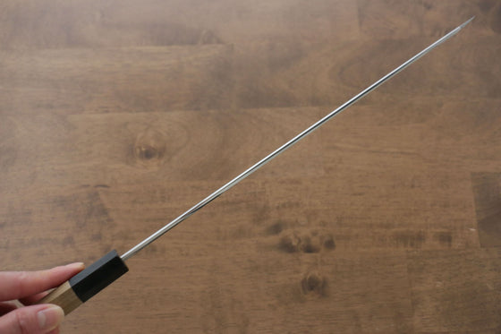 Choyo Silver Steel No.3 Mirrored Finish Kengata Yanagiba Japanese Knife 300mm Magnolia Handle - Japanny - Best Japanese Knife