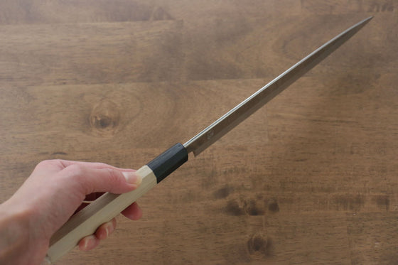 Choyo Silver Steel No.3 Mirrored Finish Yanagiba  240mm Magnolia Handle - Japanny - Best Japanese Knife