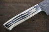 Takeshi Saji R2/SG2 Black Damascus Gyuto  180mm Cow Bone Handle - Japanny - Best Japanese Knife