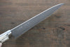 Takeshi Saji R2/SG2 Black Damascus Gyuto Japanese Knife 180mm Cow Bone Handle - Japanny - Best Japanese Knife