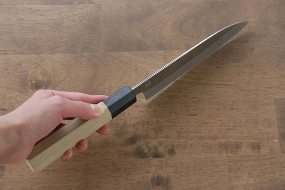 Choyo Silver Steel No.3 Mirrored Finish Santoku 180mm Magnolia Handle - Japanny - Best Japanese Knife