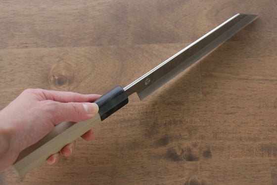 Choyo Silver Steel No.3 Mirrored Finish Kiritsuke Santoku  180mm Magnolia Handle - Japanny - Best Japanese Knife
