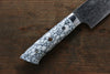 Takeshi Saji R2/SG2 Diamond Finish Damascus Kengata Yanagiba Japanese Knife 270mm Cloud Turquoise Handle - Japanny - Best Japanese Knife