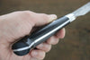 Takeshi Saji VG10 Black Damascus Petty-Utility  150mm Black Micarta Handle - Japanny - Best Japanese Knife