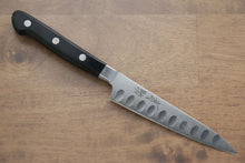  Seisuke Swedish Steel-stn Petty-Utility Salmon 120mm Black Pakka wood Handle - Japanny - Best Japanese Knife