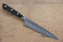  Seisuke Swedish Steel-stn Petty-Utility Salmon 150mm Black Pakka wood Handle - Japanny - Best Japanese Knife