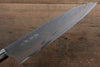 Takeshi Saji Blue Steel No.2 Colored Damascus Gyuto 240mm Ebony with Ring Handle - Japanny - Best Japanese Knife