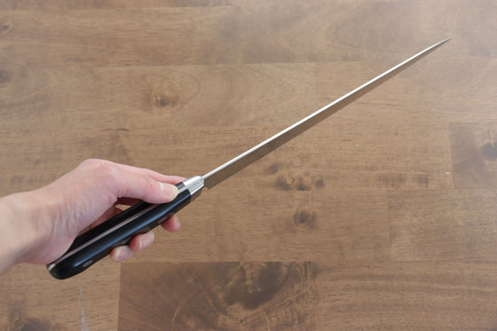 Seisuke Swedish Steel-stn Sujihiki Salmon 270mm Black Pakka wood Handle - Japanny - Best Japanese Knife