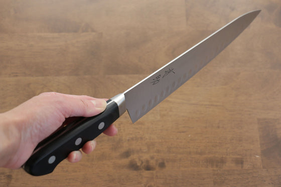 Seisuke Swedish Steel-stn Gyuto Salmon 240mm Black Pakka wood Handle - Japanny - Best Japanese Knife
