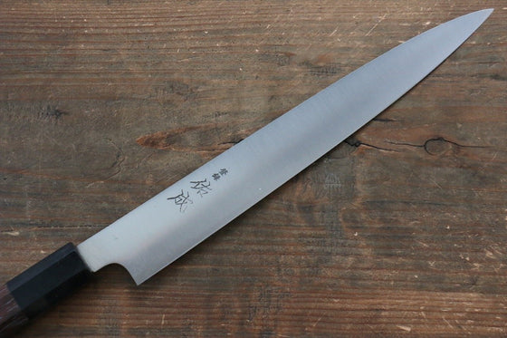 Sukenari Blue Super Sujihiki  240mm Shitan Handle - Japanny - Best Japanese Knife
