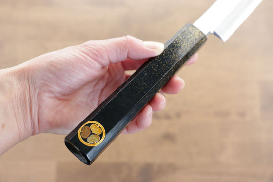 Seisuke VG10 Sakimaru Takohiki 300mm Live oak Lacquered (Kamon) Handle - Japanny - Best Japanese Knife