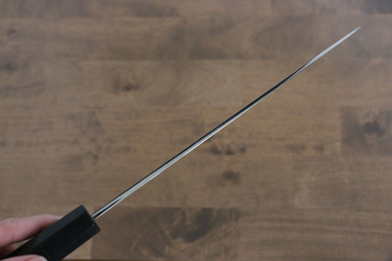 Jikko Fujisan Honyaki White Steel No.3 Mirrored Finish Gyuto 240mm Ebony Wood Handle - Japanny - Best Japanese Knife