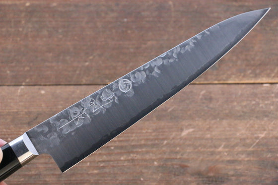 Takamura Knives VG10 Hammered Petty-Utility 150mm with Black Pakka wood Handle - Japanny - Best Japanese Knife