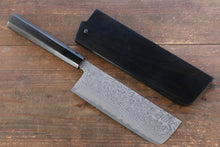  Yoshimi Kato R2/SG2 Damascus Nakiri 165mm with Lacquered Handle - Japanny - Best Japanese Knife