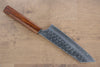 Yoshimi Kato Silver Steel No.3 Hammered Bunka 165mm Sugi wood (Lacquered) Handle - Japanny - Best Japanese Knife