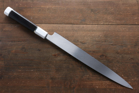 Sakai Takayuki Ginryu Honyaki Swedish Steel Mirrored Finish Yanagiba 300mm Ebony Wood Handle with Sheath - Japanny - Best Japanese Knife
