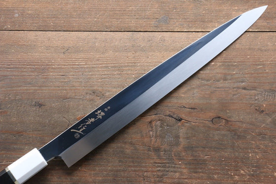 Sakai Takayuki Ginryu Honyaki Swedish Steel Mirrored Finish Yanagiba 300mm Ebony Wood Handle with Sheath - Japanny - Best Japanese Knife