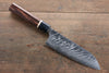 Yu Kurosaki Fujin VG10 Hammered Damascus Santoku  165mm with Wenge Handle - Japanny - Best Japanese Knife
