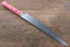 Sakai Takayuki Grand Chef Grand Chef Swedish Steel-stn Sujihiki  240mm Red Micarta Handle - Japanny - Best Japanese Knife