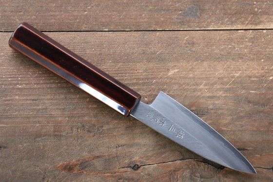 Seisuke Silver Steel No.3 Paring 85mm Lacquered Handle - Japanny - Best Japanese Knife