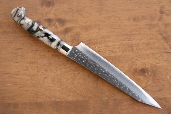 Yu Kurosaki Senko R2/SG2 Hammered Petty-Utility  150mm White Acrylic Handle - Japanny - Best Japanese Knife