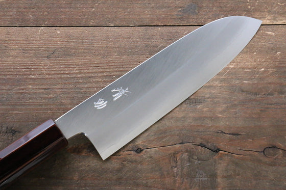 Seisuke Silver Steel No.3 Santoku 165mm Lacquered Handle - Japanny - Best Japanese Knife