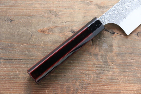 Yu Kurosaki Shizuku R2/SG2 Hammered Gyuto Japanese Knife 210mm with Lacquered Handle - Japanny - Best Japanese Knife