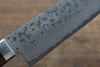 Kunihira Sairyu VG10 Damascus Small Santoku 135mm Red Pakka wood Handle - Japanny - Best Japanese Knife