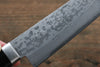 Kunihira Sairyu VG10 Damascus Small Santoku 135mm Black Pakka wood Handle - Japanny - Best Japanese Knife