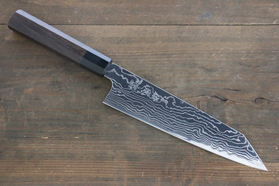 Sukenari ZDP189 Damascus Kiritsuke Gyuto 210mm Shitan Handle - Japanny - Best Japanese Knife