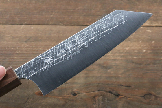 Yu Kurosaki Raijin Cobalt Special Steel Hammered bunka 165mm Walnut Handle - Japanny - Best Japanese Knife