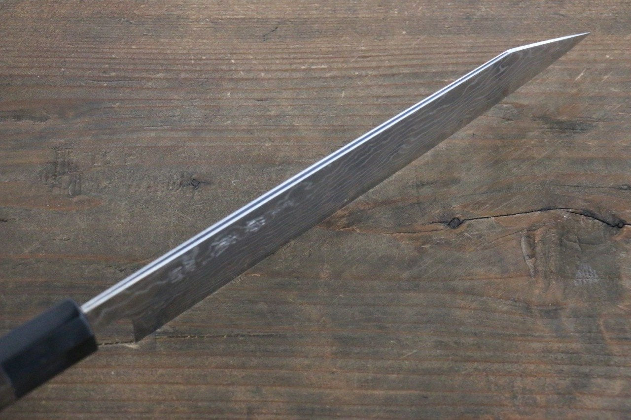 Sukenari ZDP189 Damascus Kiritsuke Gyuto Japanese Knife 210mm Shitan Handle - Japanny - Best Japanese Knife