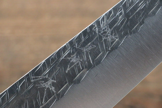 Yu Kurosaki Raijin Cobalt Special Steel Hammered Gyuto 210mm Walnut Handle - Japanny - Best Japanese Knife