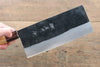 Yu Kurosaki Blue Super Hammered Chinese Cleaver  180mm Keyaki (Japanese Elm) Handle - Japanny - Best Japanese Knife