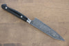Sakai Takayuki Coreless Damascus Petty-Utility 120mm Black Micarta Handle - Japanny - Best Japanese Knife