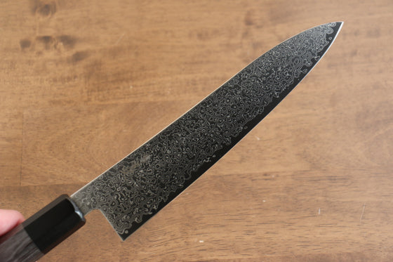 Kanjyo VG10 Damascus Gyuto  210mm Gray Pakka wood Handle - Japanny - Best Japanese Knife